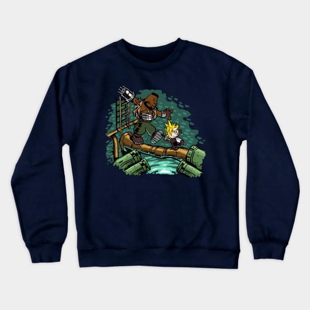 Barret and Cloud Crewneck Sweatshirt by demonigote